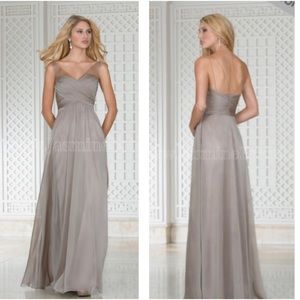 NWT BELSOIE Long V-neck Belsoie Tiffany Chiffon Bridesmaid Dress Size10